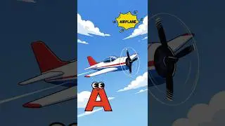 🎵 ABC Flying Machines A&ndash;H ✈️ | Fun Alphabet Song for Kids! | TBL Learning Kids #abcd #kids #shorts