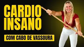 TREINO INSANO COM CABO DE VASSOURA | Cardio HIIT em Casa (11 Minutos)