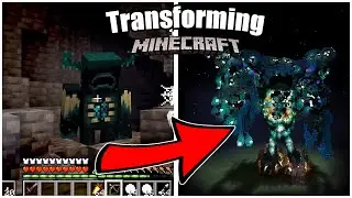 Transforming The Warden Into an Epic Build / Minecraft 1.18 Caves and Cliffs
