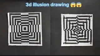 3d drawing illusion/ 3d drawing step by step / Easy 3d drawing #trending  #illusion #video #3d 