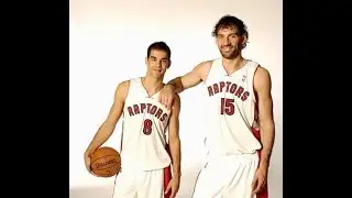 Jorge Garbajosa y Jos&eacute; Calder&oacute;n en Toronto 2006 Oct