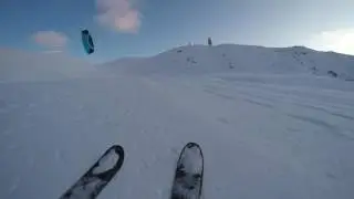 Snowkiting gro&szlig;es Kar Skimount Uncut (4k UHD)
