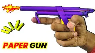 How to make Gun with Paper and Matchbox easy at home | Banduk kaise banaen | Paper Gun