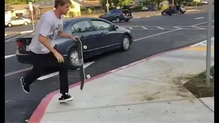 INSTABLAST! - Fs Crook Ghost Ride Da WHIP!?!! Rooftop U-Pipe Action!! GNARLY Freeway Grind to Bomb!!