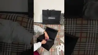 My first time unboxing ever! Chanel classic double flap bag 2.55 #chanel #chanelbag