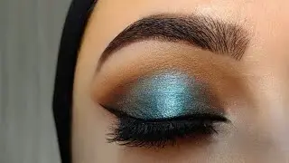 Halo Teal Blue Smokey Eye Makeup Tutorial / Makeup By Izza