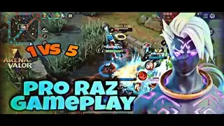 AoV : RAZ PRO GAMEPLAY | SOLO CARRY IN AFK TEAM | PRO BUILD CARRY IN RANKED MATCH #ARENAOFVALOR
