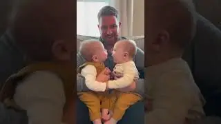 🤣 Identical Twins Arguing Back and Forth 🐕 #funny #meme #dcfamily #baby #shorts #family