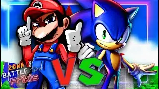 Mario VS Sonic | ZONA RAP BATTLE OF FRIKIS. SickCry