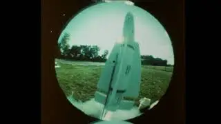 Slow Motion 200fps rocket launch on 16mm film using Traid 200V camera