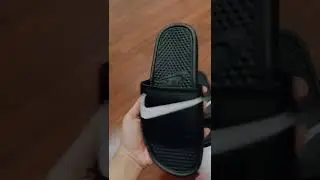 NIKE BENASSI SLIDES BLACK WHITE SERIES