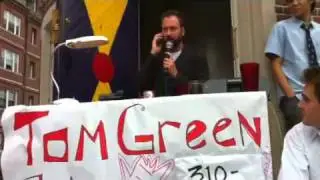 Tom Green Answering Calls at Harvard Lampoon Castle