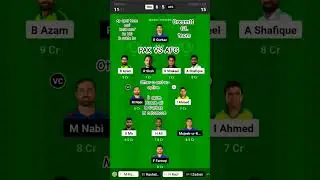 PAK vs AFG Dream11 Prediction, AFG vs PAK Dream11 Team Today, PAK vs AFG Dream11 Team #pakvsafg #d11