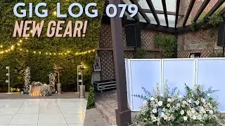GIG LOG 079 | NEW SPEAKERS RCF NX-910 | GRAVITY LIGHTING STANDS WITH WHITE CLAMPS