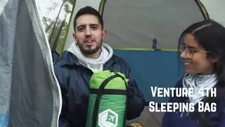 Ultralight Sleeping Bag | Ideal for Backpacking, Hiking and Outdoor Activities | VENTURE 4TH