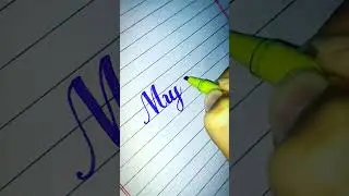 English calligraphy with cut marker WoW #calligraphy #handwriting