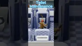 Janitor Unclogs the Toilet | Two Point Hospital #shorts #twopointhospital #playthrough