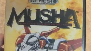 CGR Packaging Review: MUSHA for Sega Genesis package and artwork