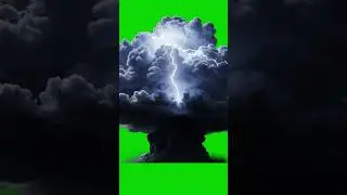 Compact Thundercloud Formation Green Screen Effect