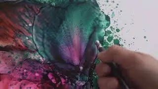 Deo Collective airbrush with Pi&ntilde;ata Inks 2