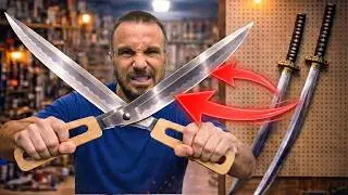 İKİ KATANA KILIÇTAN DEV MAKAS YAPTIM!