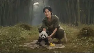 The Bond Beyond Words - The Orphaned Panda Who Found a Human Mom #animated  #panda
