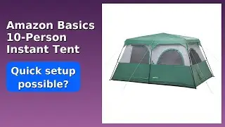 REVIEW (2025): Amazon Basics 10-Person Instant Tent. ESSENTIAL details.