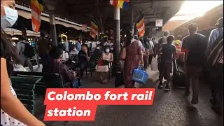 4kWalking in Colombo pettah station during the economic crisis