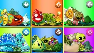 12 парных командных растений и битва 1-го уровня мяты - Кто победит? - PvZ 2 команды растений