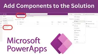 Add components to the solution
