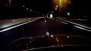 Night drive in Greece with mercedes w124