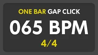 65 BPM - Gap Click - 1 Bar (4/4)