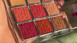 Dior backstage 007 coral neutrals hand swatches