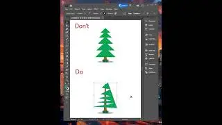 Tips How to make Christmas tree In Adobe Illustrator_26 #shots #ytstudio #tutorial #subscribe
