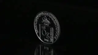 The collector coin dedicated to the chemical element Oganesson (Og)