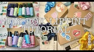 DIY LIPTINT BOX TUTORIAL 💓 #smallbusiness🌠  #glowupcosmetics 💋