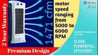 Tower Fan, Unboxing And Review, Bajaj Snowvent Tower Fan  Best Tower Fan, Is It Worth Money?