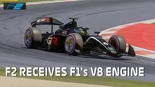 Formula 2 with F1's 2.4L V8 Engine Circuit de Barcelona Catalunya Assetto Corsa