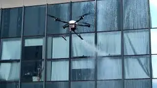 Introducing Our Wall Cleaning Drone: The Future of Facade Maintenance!