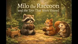 Milo the Raccoon and the Toys That Were Shared | A Calm Story About Sharing & Turn-Taking