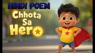 Chota sa Hero | Hindi kids Poem | Cartoon Animation#hindikidspoem#kidscartoon #3DCartoon#kidsrhymes 