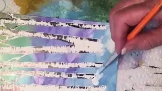 Painting Birch Trees (Time Lapse Demo)