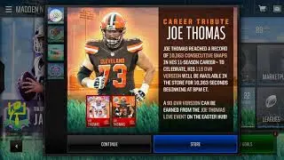 Joe Thomas Career Tribute Madden Mobile