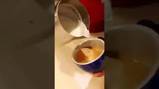 How to make a Simple swan latte art .