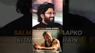 Allu Arjun 🫶 About Salman Khan | Pushpa 2 Interview | Allu Arjun Speech
