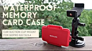 UNBOXING MEMORY CARD CASE AND CAR SUCTION FOR GOPRO HERO 9,8,7,6,5,4 - DJI OSMO ACTION , XI