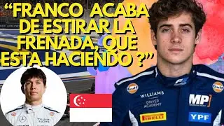 SINGAPUR 2024 LARGADA Y RADIO DE ALEX ALBON SOBRE FRANCO COLAPINTO