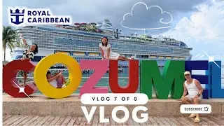 Day 6 Royal Caribbean Family Vlog | Cozumel Paradise Beach Adventures,Ocean Inflatables + Cruise Fun