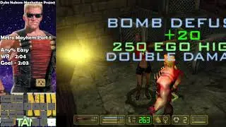 Duke Nukem: Manhattan Project - Any% (Easy) Metro Mayhem Part 1 - 2:03 [WR]