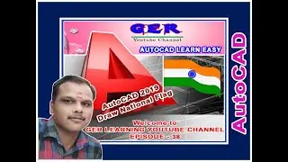 AUTOCAD EASY LEARN EPISODE - 38 DRAW NATIONAL FLAG IN TAMIL
